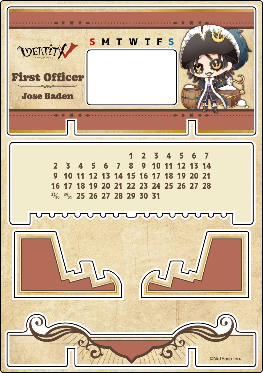 【受注販売】第五人格 第1弾|アクリル万年カレンダー