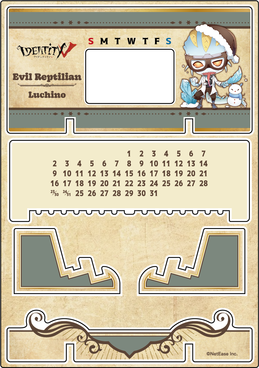 【受注販売】第五人格 第1弾|アクリル万年カレンダー