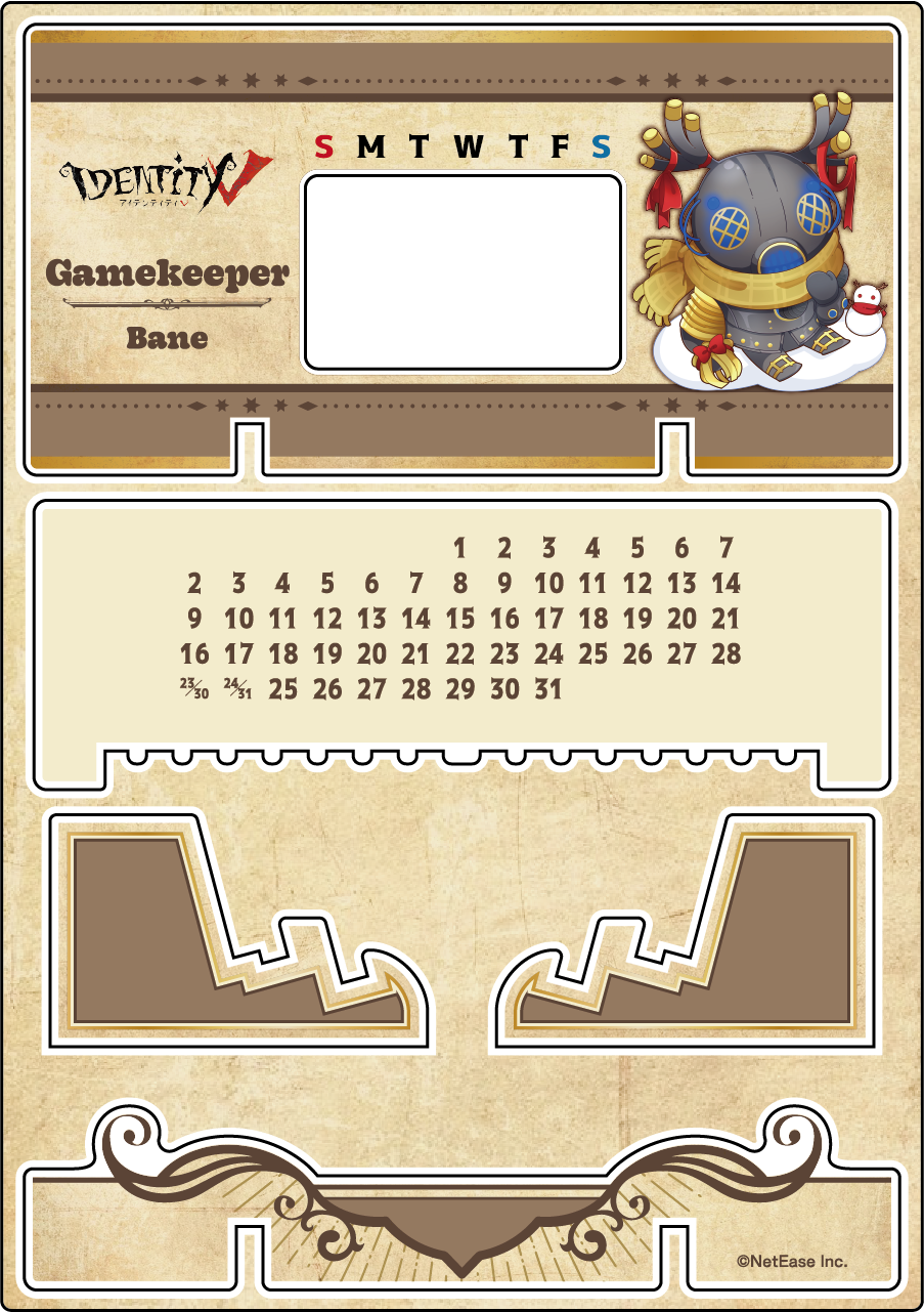 【受注販売】第五人格 第1弾|アクリル万年カレンダー