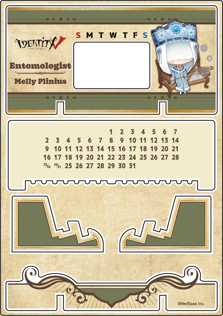 【受注販売】第五人格 第1弾|アクリル万年カレンダー