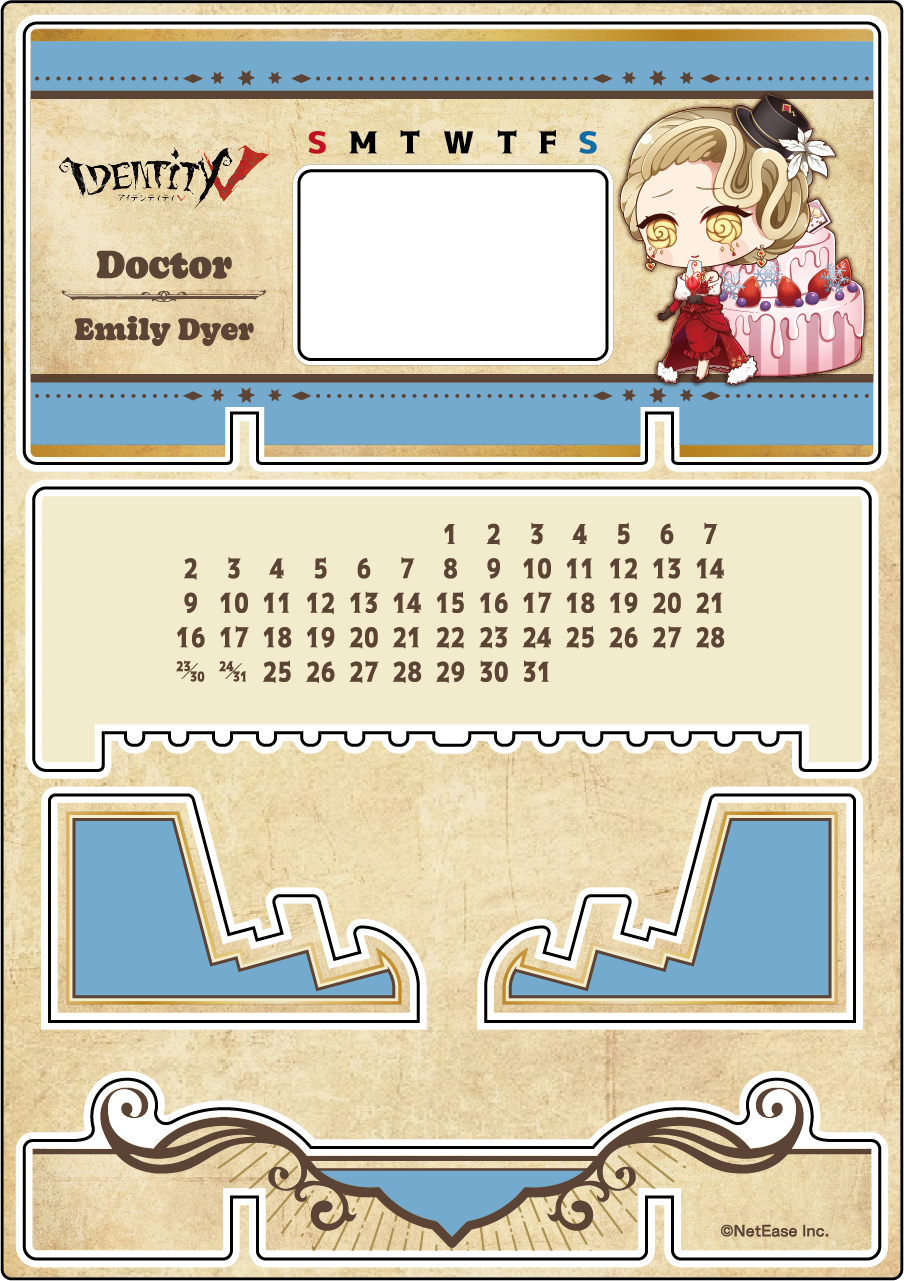 【受注販売】第五人格 第1弾|アクリル万年カレンダー