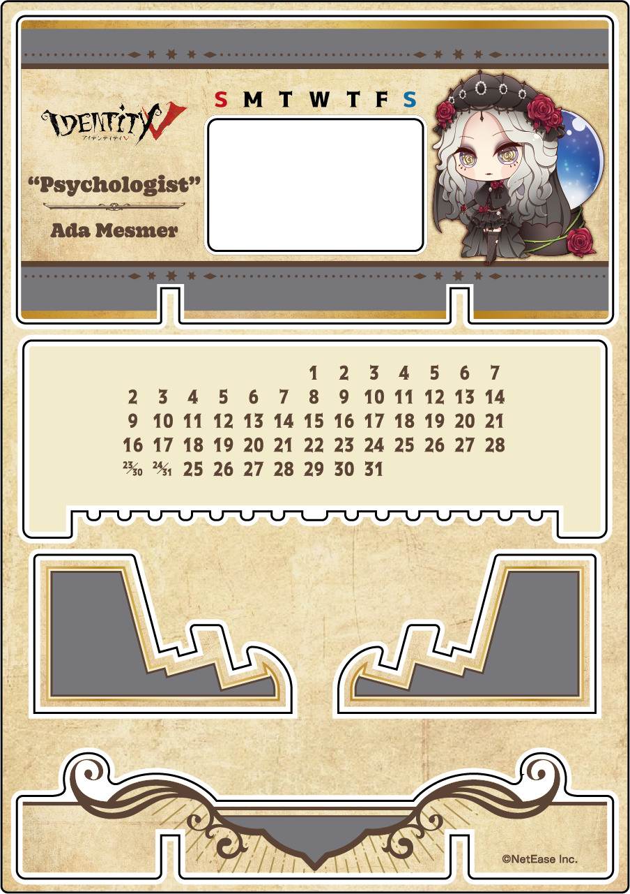 【受注販売】第五人格 第1弾|アクリル万年カレンダー