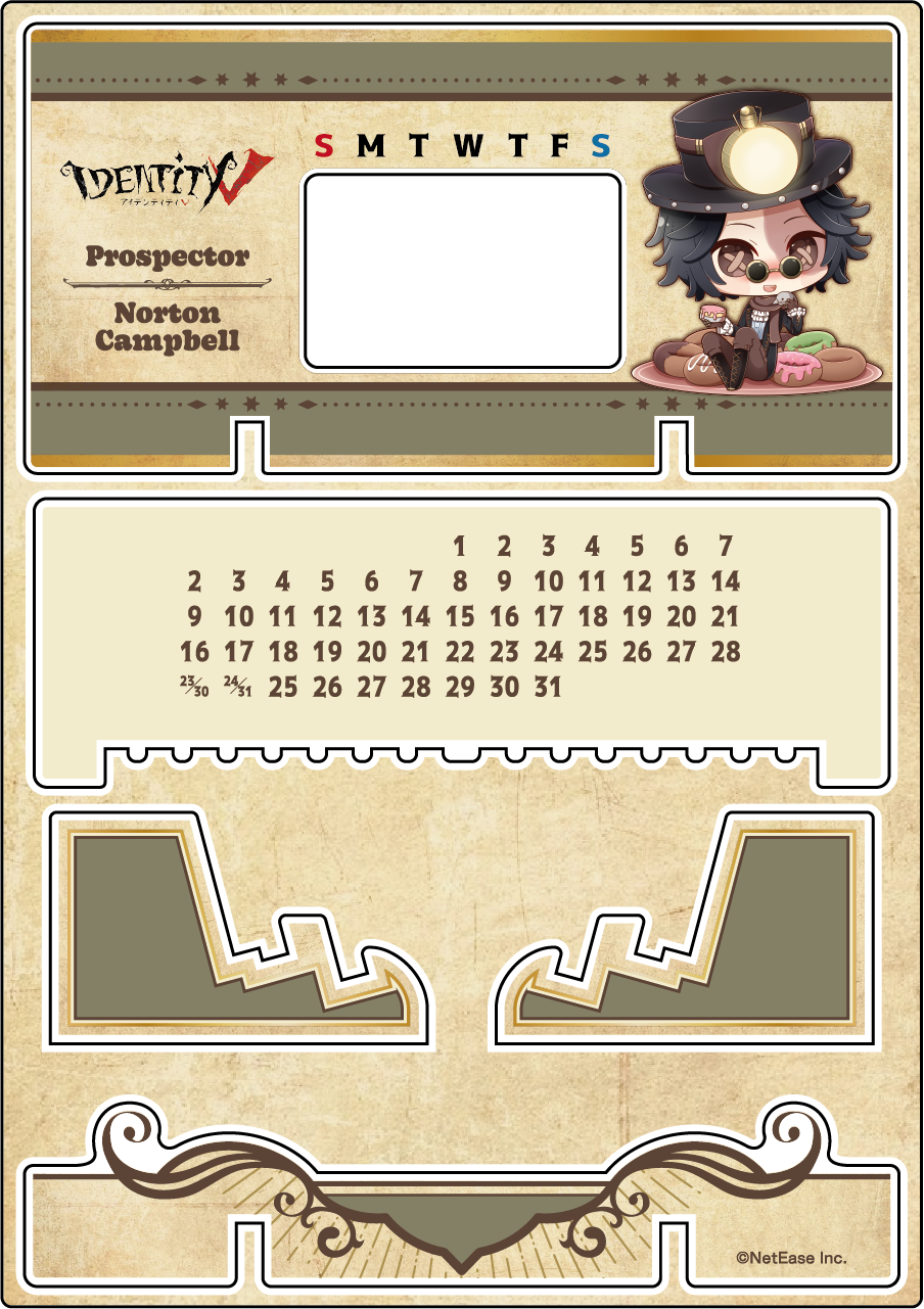 【受注販売】第五人格 第1弾|アクリル万年カレンダー