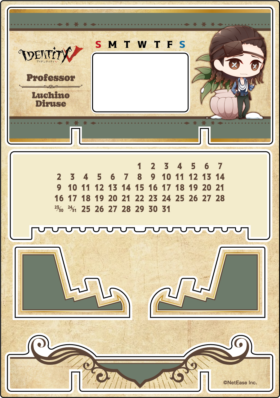 【受注販売】第五人格 第1弾|アクリル万年カレンダー