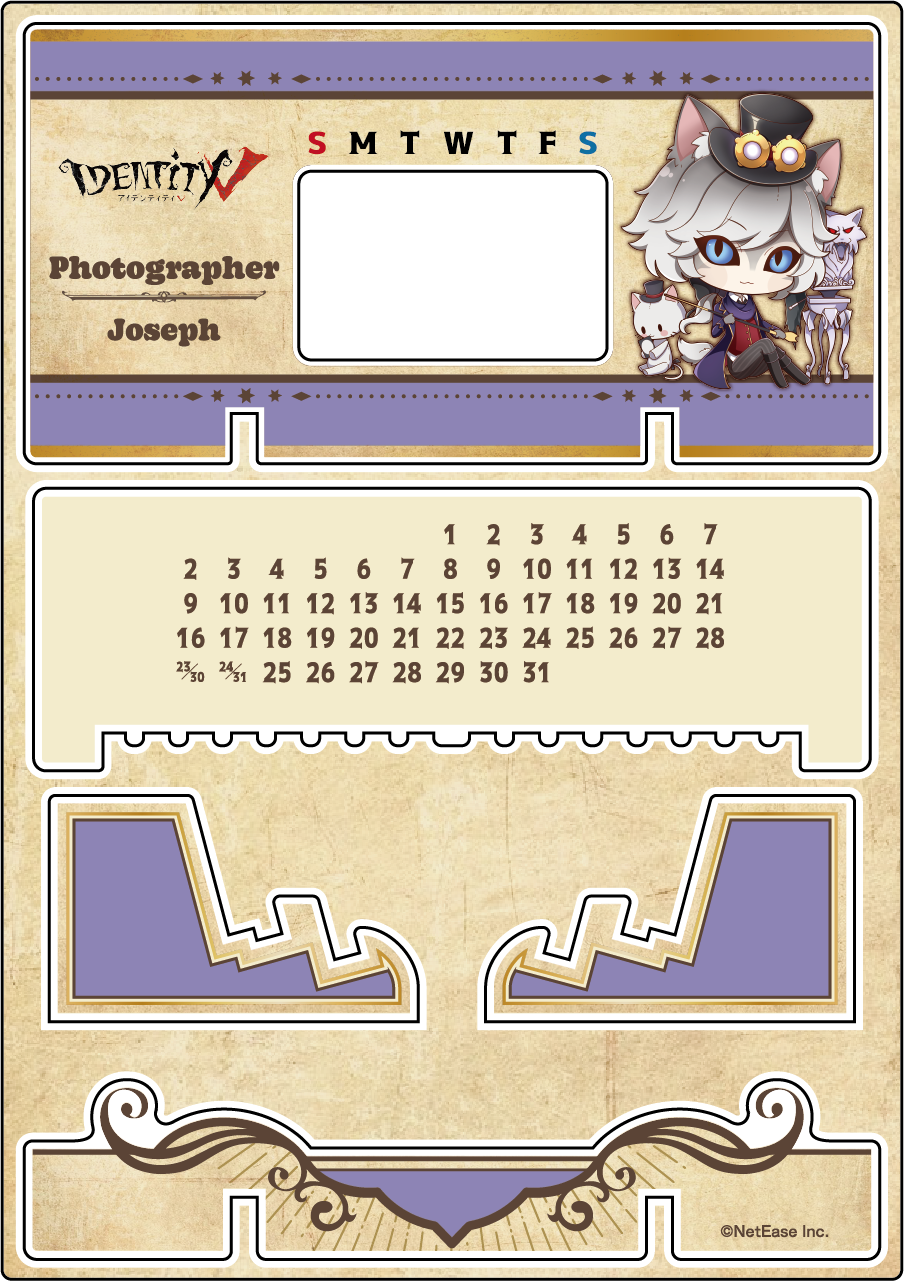 【受注販売】第五人格 第1弾|アクリル万年カレンダー