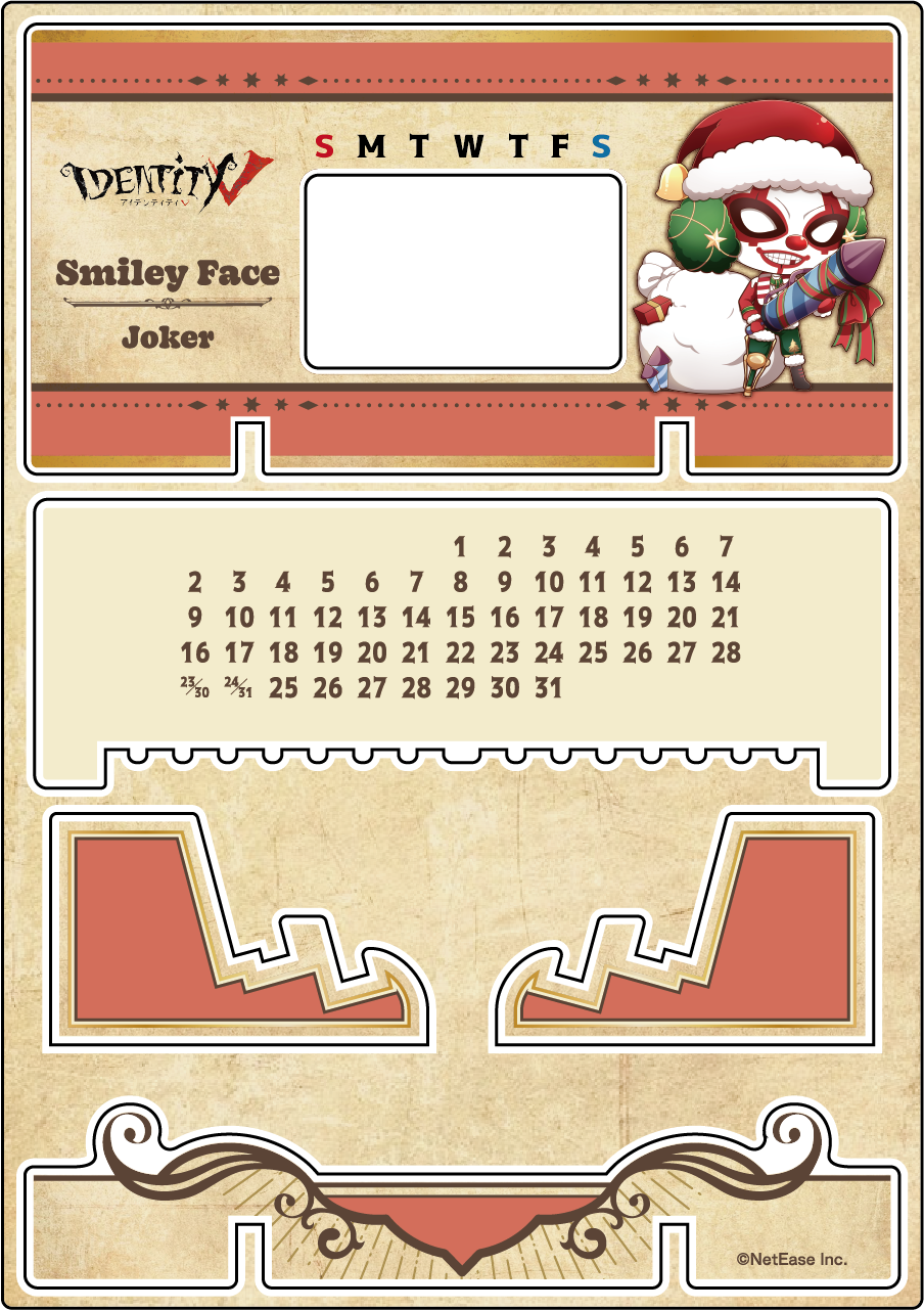 【受注販売】第五人格 第1弾|アクリル万年カレンダー