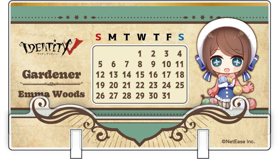 【受注販売】第五人格 第1弾|アクリル万年カレンダー