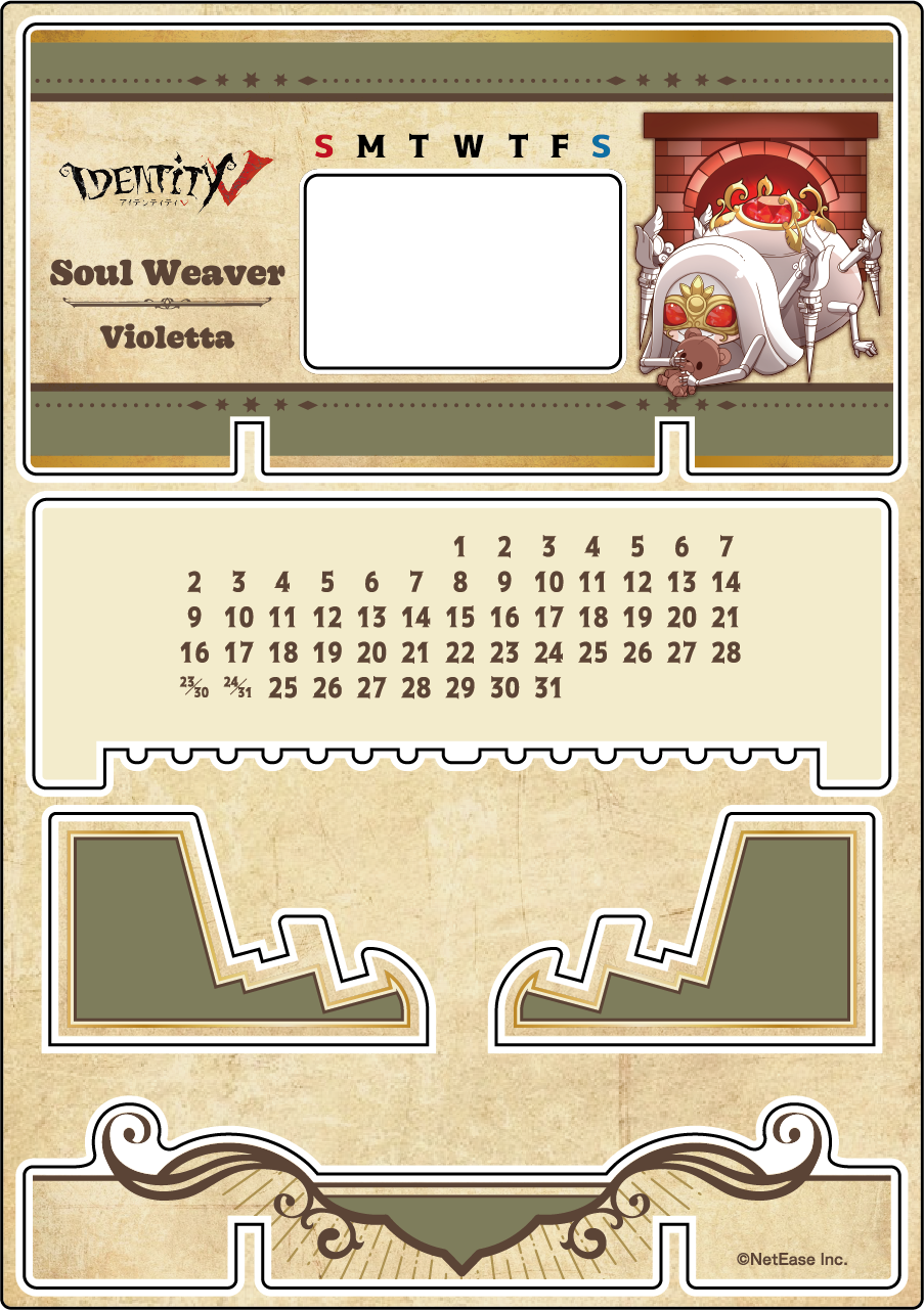 【受注販売】第五人格 第1弾|アクリル万年カレンダー