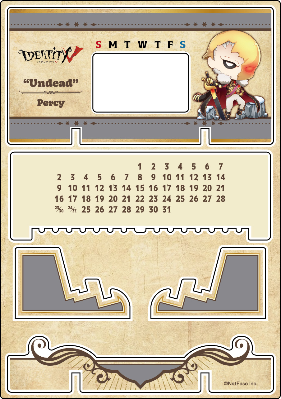 【受注販売】第五人格 第1弾|アクリル万年カレンダー