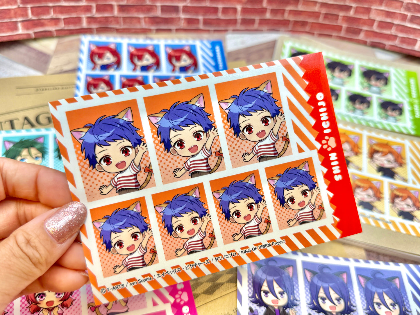 「KING OF PRISM」プリズムにゃんこ第1弾|証明写真ステッカー(全7種/ランダム)