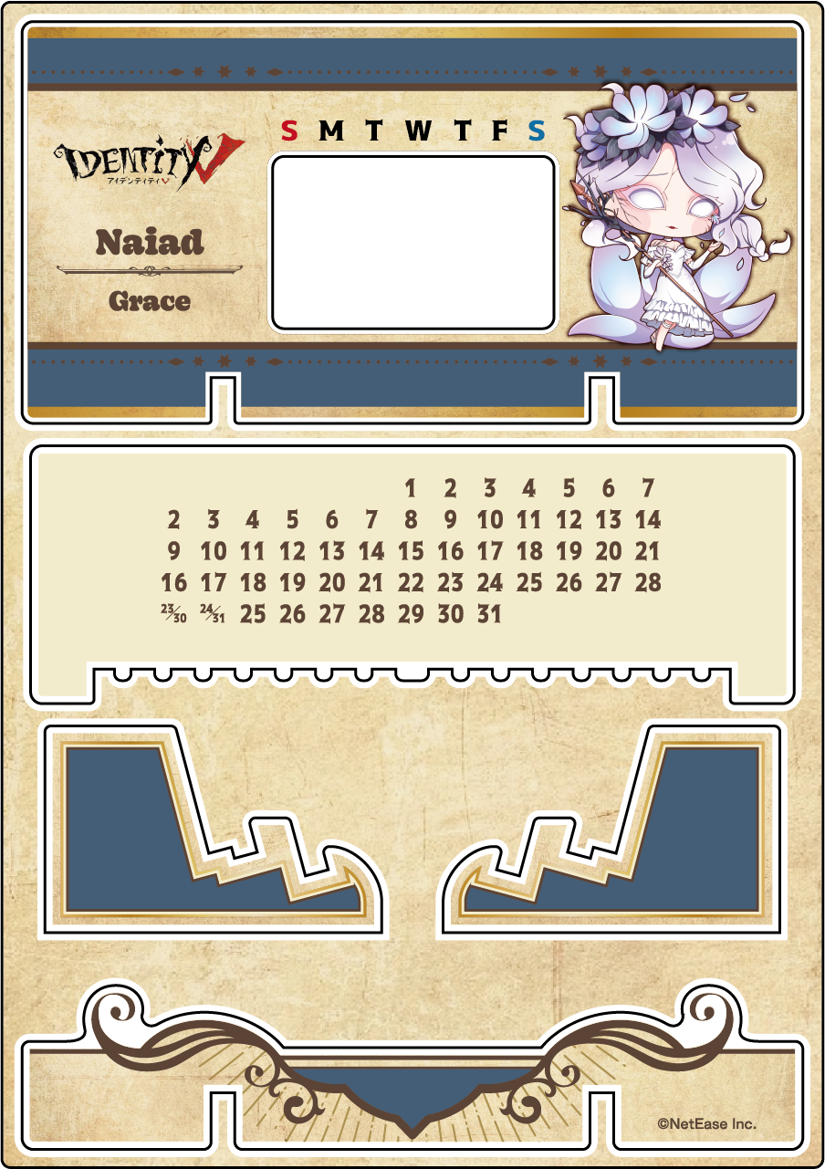 【受注販売】第五人格 第2弾 A|アクリル万年カレンダー