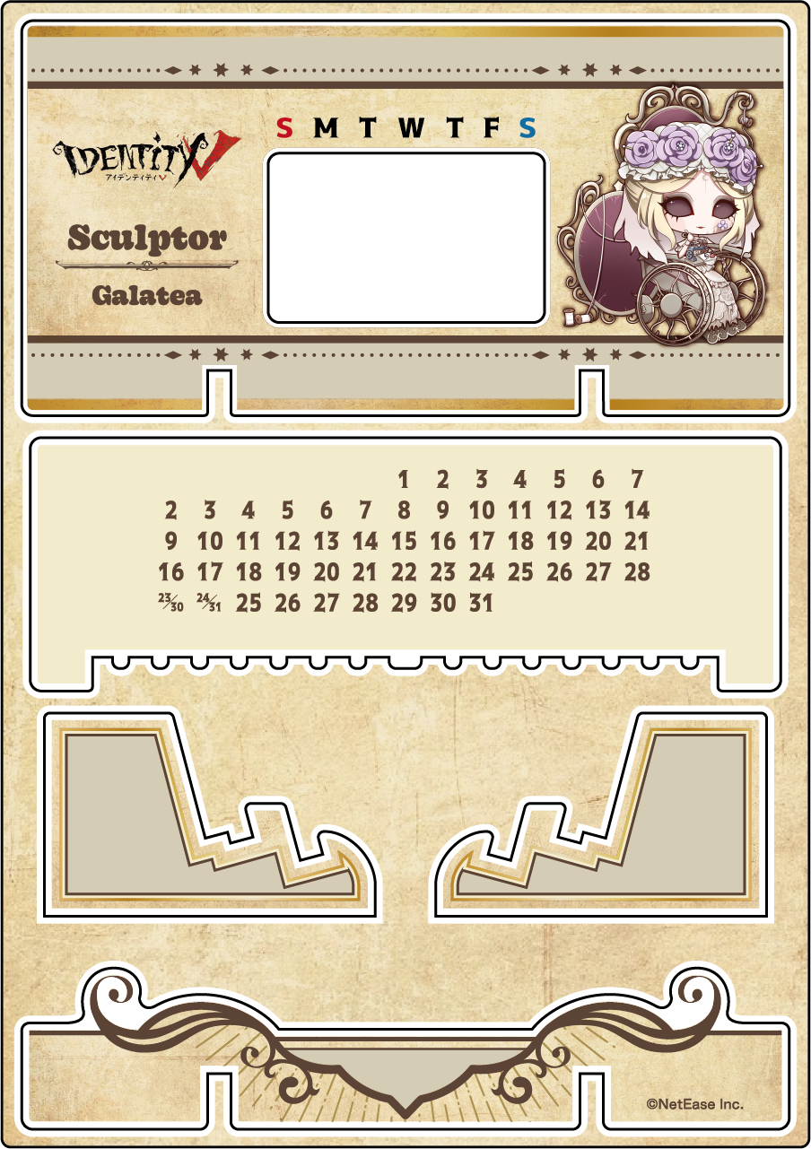 【受注販売】第五人格 第2弾 A|アクリル万年カレンダー