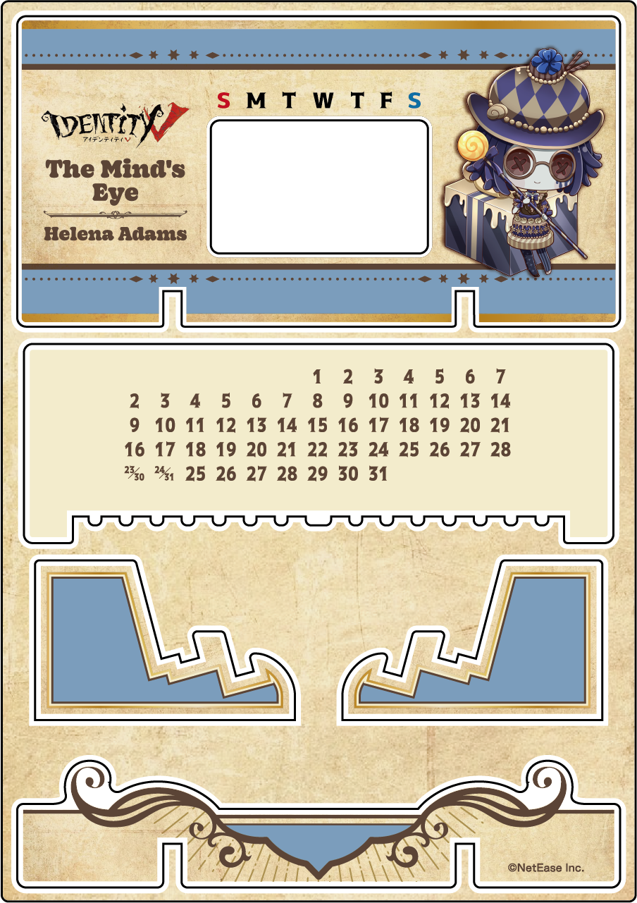 【受注販売】第五人格 第2弾 A|アクリル万年カレンダー