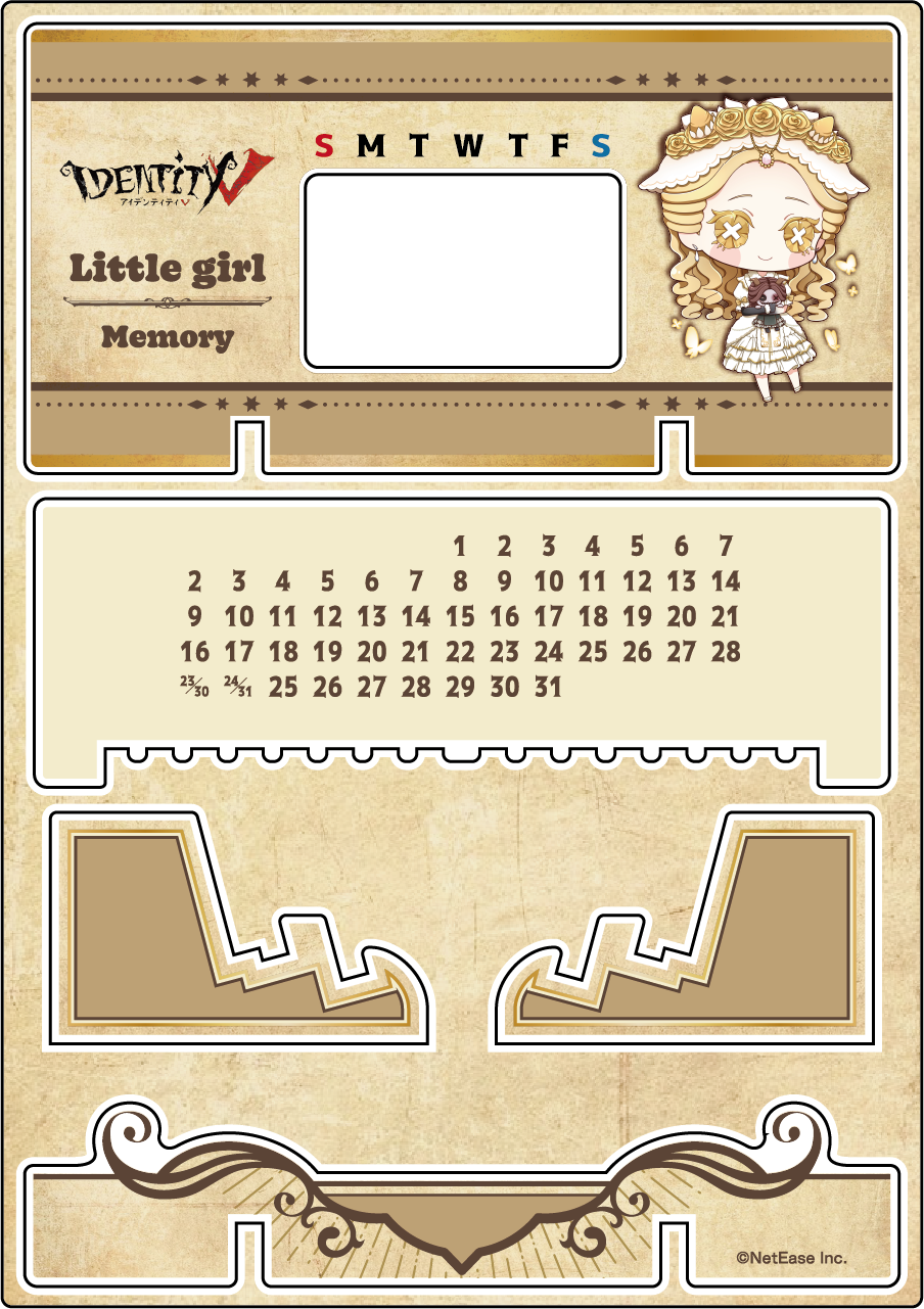 【受注販売】第五人格 第2弾 B|アクリル万年カレンダー