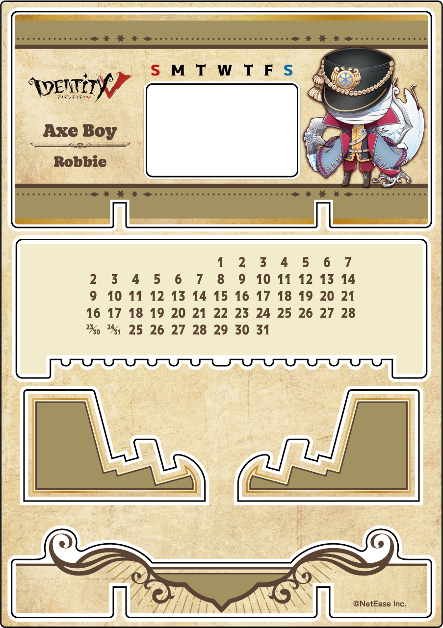 【受注販売】第五人格 第2弾 C|アクリル万年カレンダー