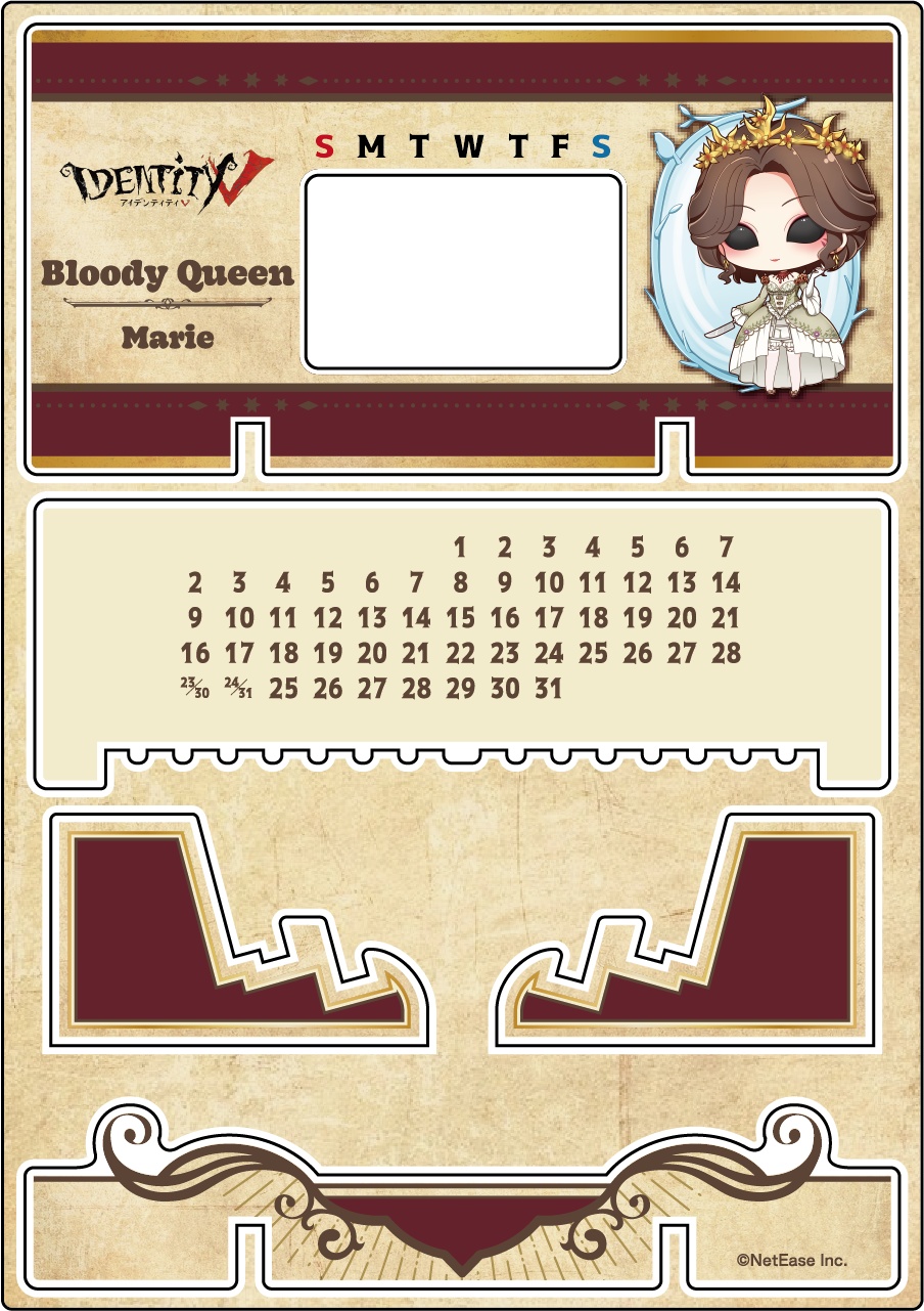 【受注販売】第五人格 第2弾 C|アクリル万年カレンダー