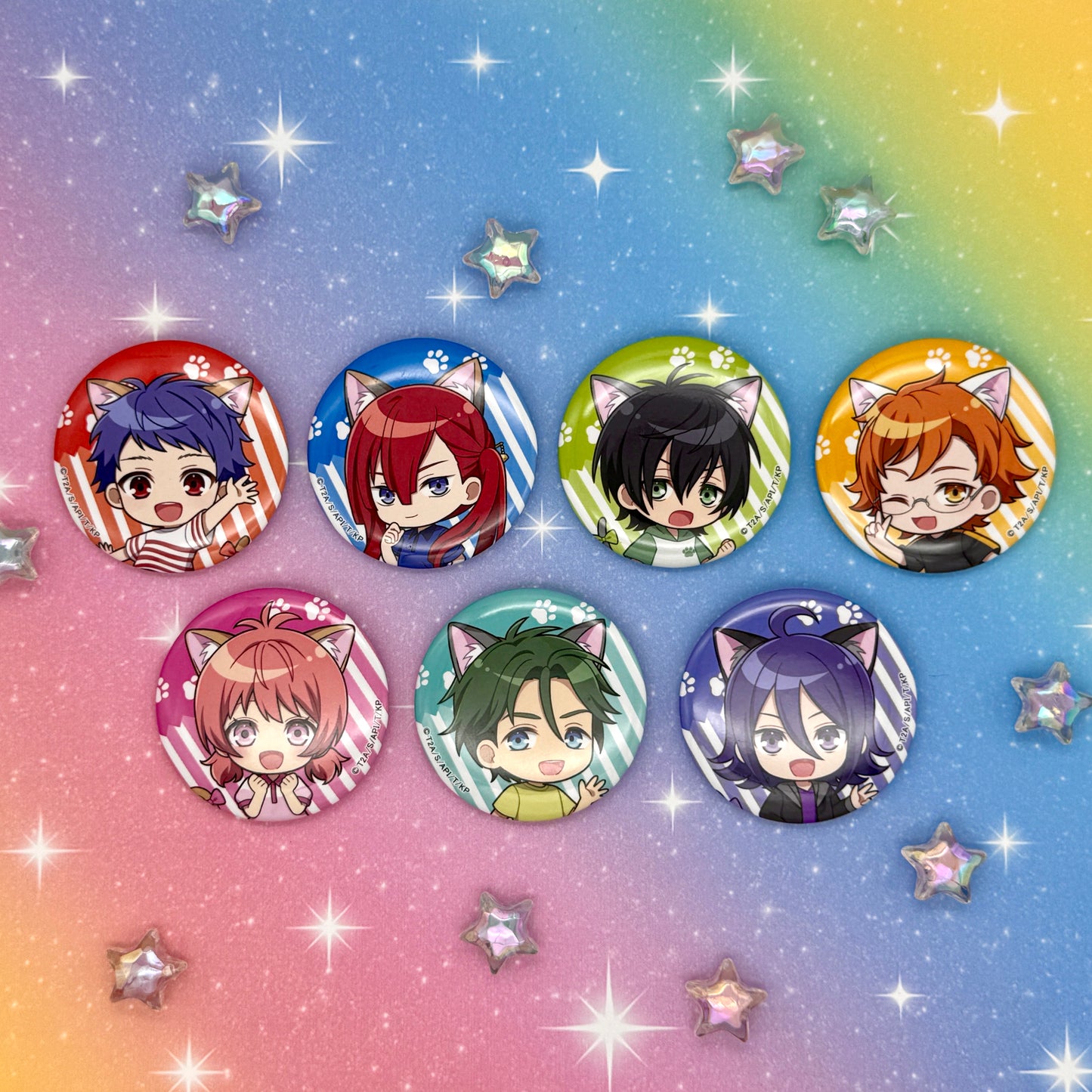 「KING OF PRISM」プリズムにゃんこ第１弾｜缶バッジ（全7種/ランダム）