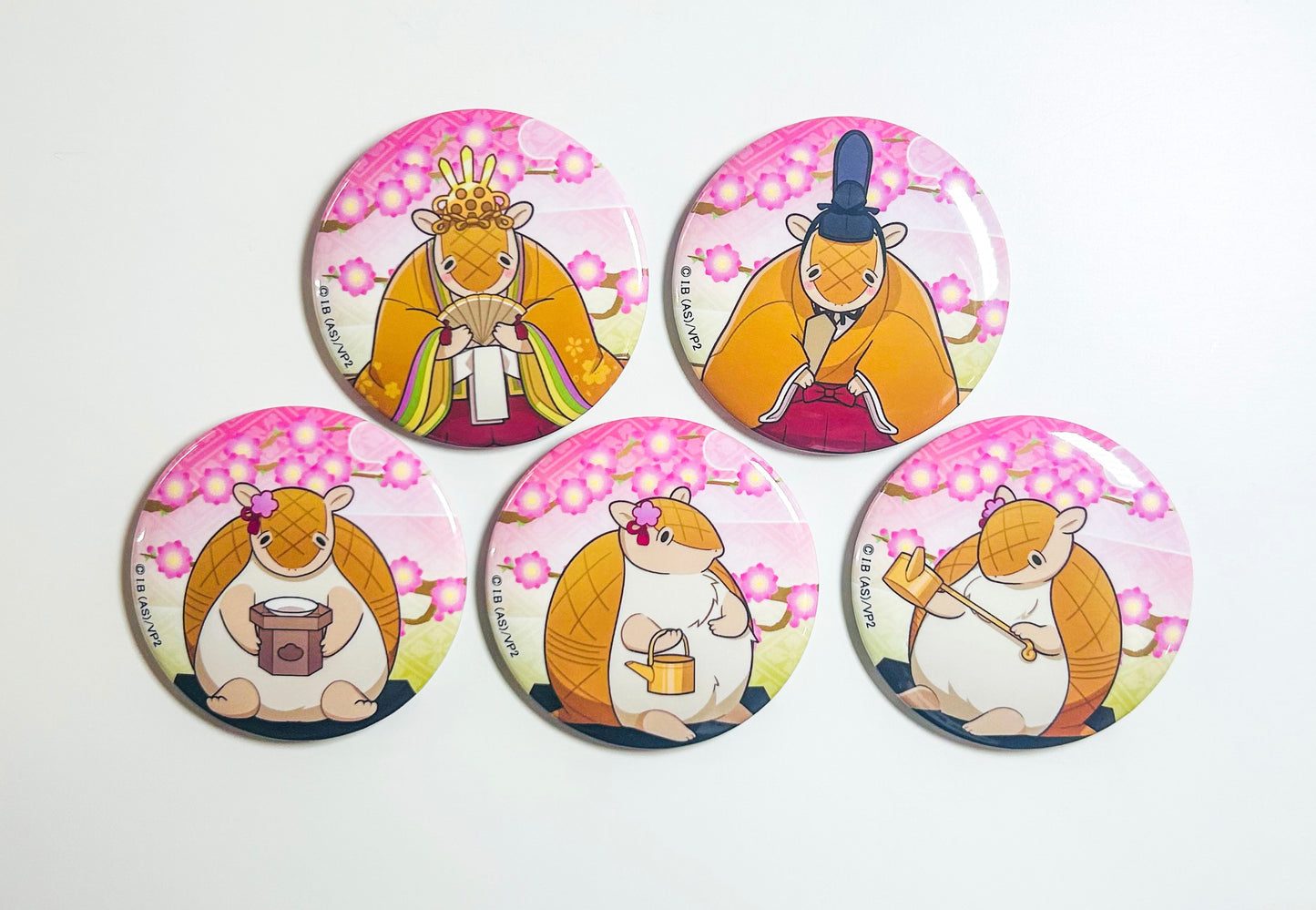 ジョンのひなまつり 缶バッジ